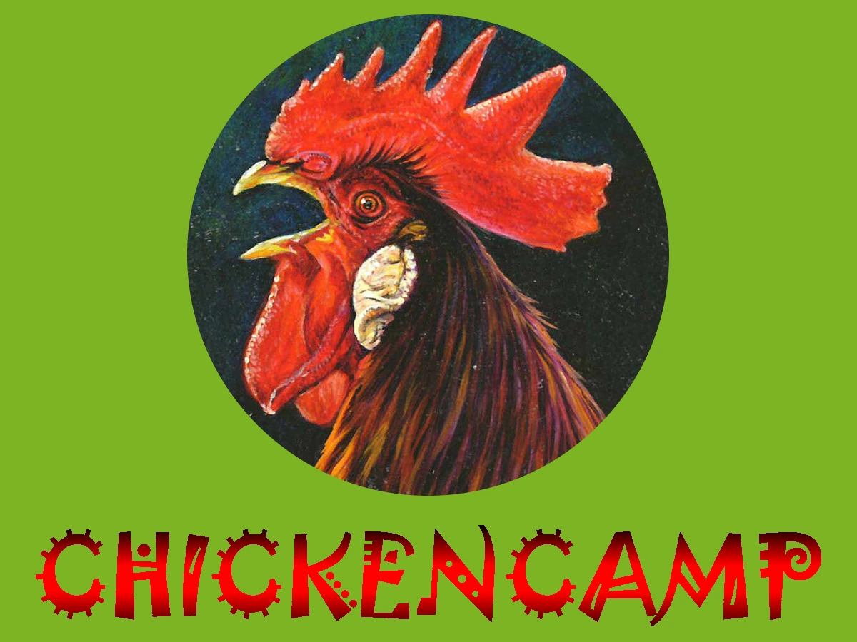 CHICKENCAMP Logo Fahne